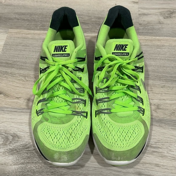 Nike Other - Nike Lunar Eclipse 3 Running Athletic Shoes Neon Reflective Men’s Size 11.5